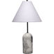 Holt 27.5 inch 150.00 watt Grey Travertine Stone Table Lamp Portable Light