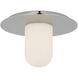 Kelly Wearstler Fosse LED 8.25 inch Polished Nickel Flush Mount Ceiling Light