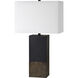 Broma 30 inch 100 watt Brown and Matte Black Table Lamp Portable Light