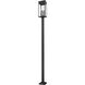 Nova 4 Light 120.75 inch Black Outdoor Post Mounted Fixture