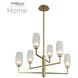 June LED 28 inch Winter Brass Chandelier Ceiling Light