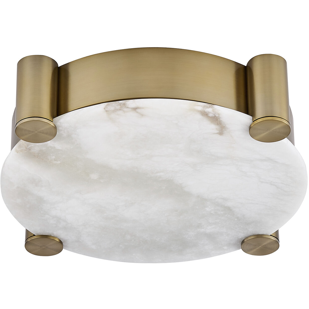 Lumba LED 21 inch Winter Brass Flush Mount Ceiling Light