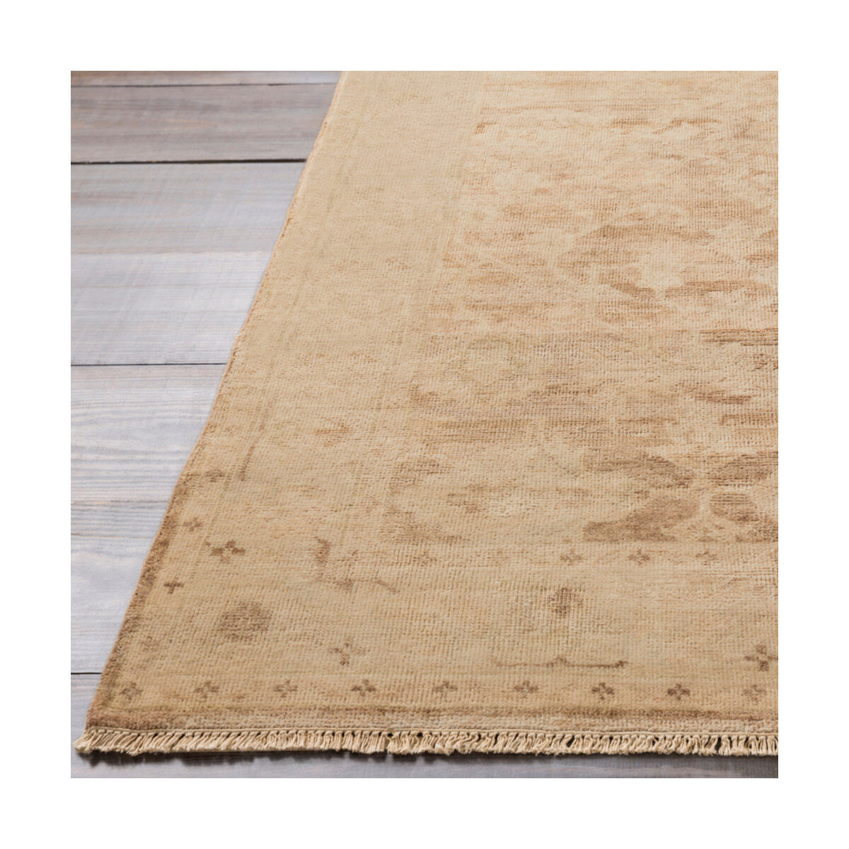 Hillcrest 102 X 66 inch Cream/Taupe/Dark Brown/Khaki/Tan/Wheat/Camel/Moss Rugs, Wool