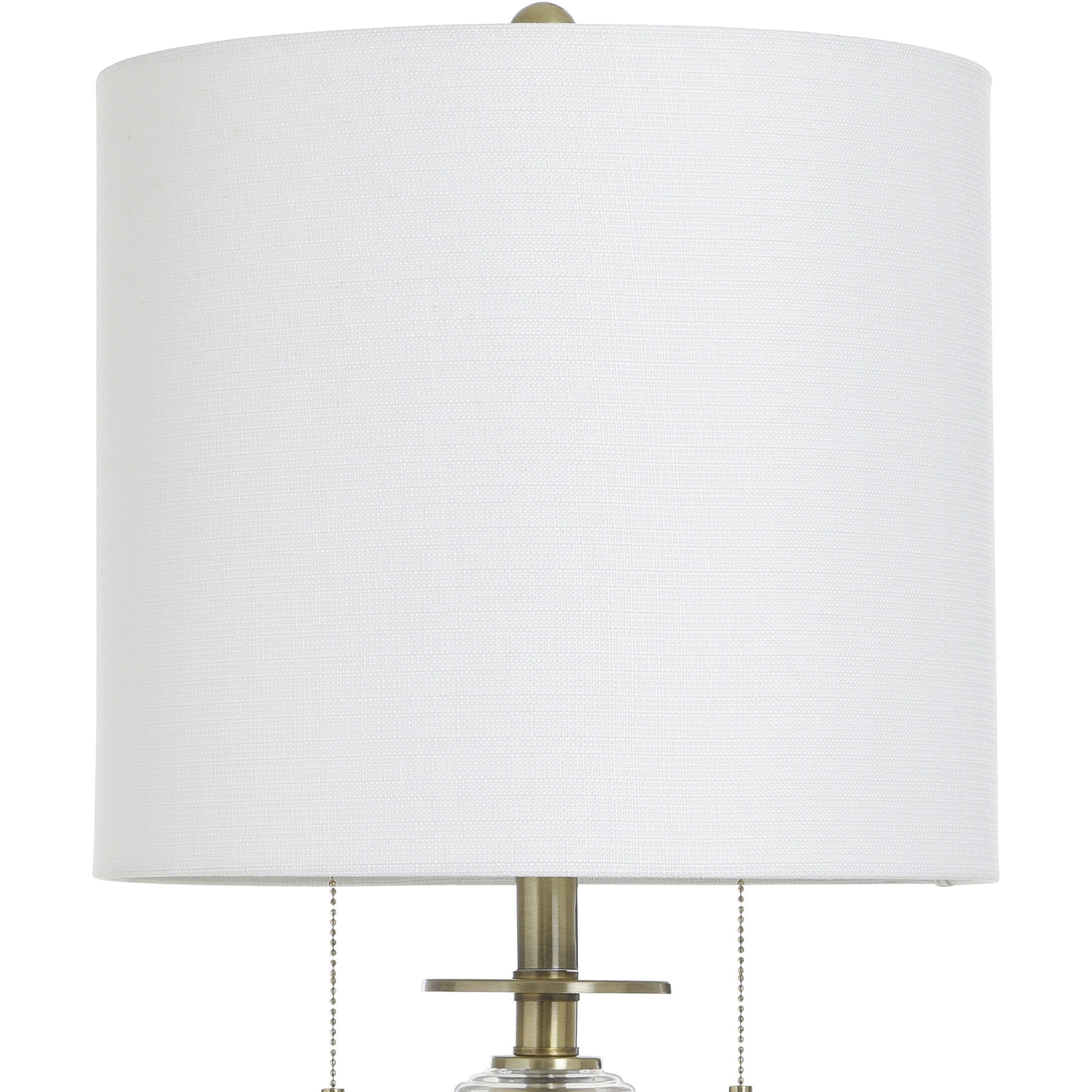 Cameron 33.25 inch 60.00 watt Clear Ribbed Table Lamp Portable Light