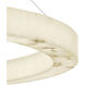LumenAria Collection - Medley Family 62 inch Brushed Brass and Faux Alabaster Resin Pendant Ceiling Light in 62" D x 62" W x 3.5" H, EVOLV