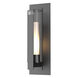 Vertical Bar 1 Light 23.5 inch Coastal Black Outdoor Sconce, Large