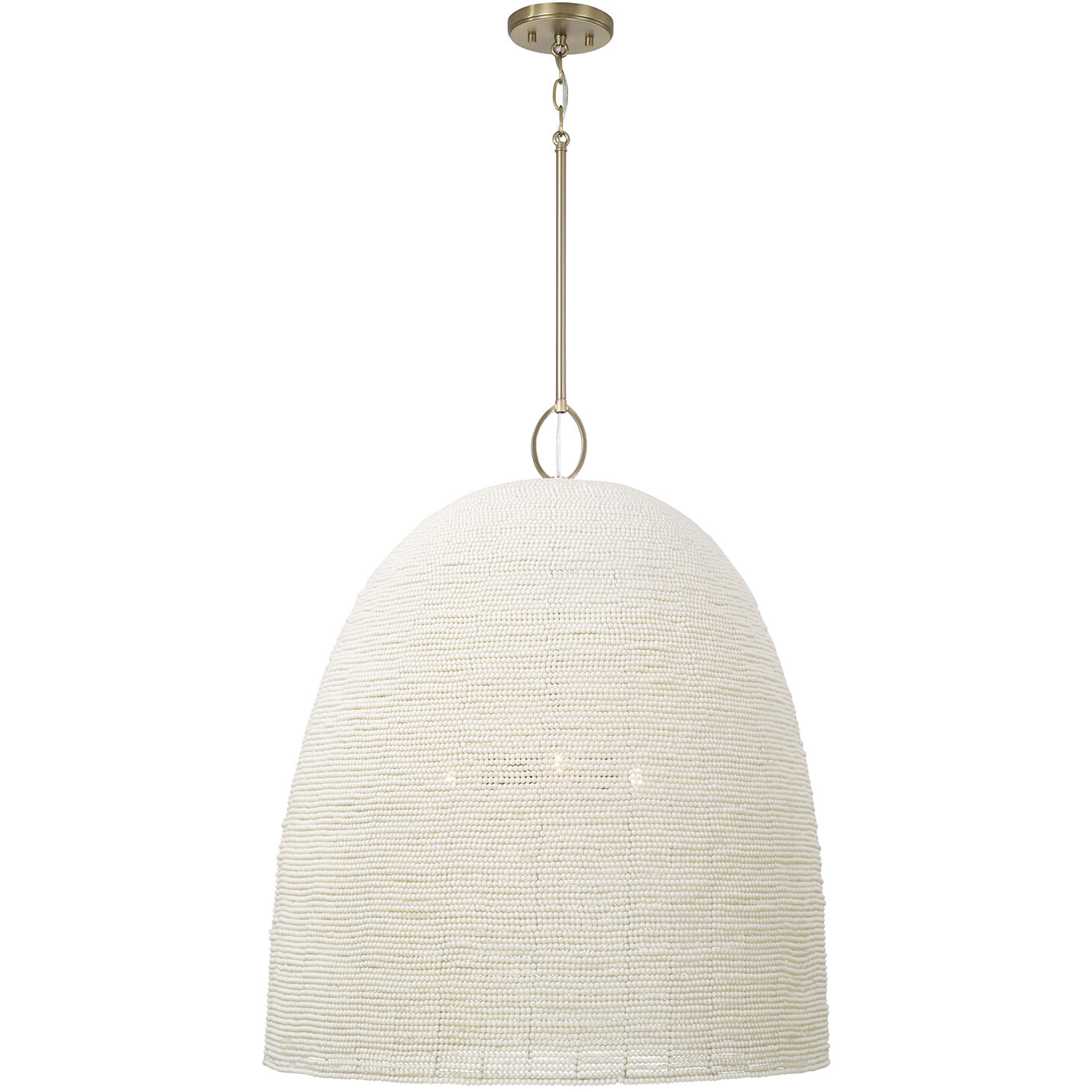 Natalia 3 Light 25 inch Aged Brass Pendant Ceiling Light