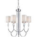 Jewel 6 Light 24 inch Chrome Chandelier Ceiling Light
