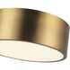 Alora Mood Brisbane 2 Light 12 inch Aged Gold Flush Mount Ceiling Light