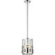 Oberon 1 Light 6.5 inch Chrome Pendant Ceiling Light