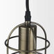 Hines 4 inch Antiqued Brass Pendant Light Ceiling Light