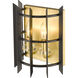 Haake 2 Light 9.12 inch Satin Brass Wall Sconce Wall Light