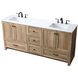 Soma 72 X 19 X 34 inch Natural Oak Vanity Sink Set