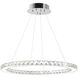 Ring LED 24 inch Chrome Chandelier Ceiling Light