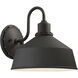 Mantiel 1 Light 10 inch Coal Outdoor Wall Mount in Black, Great Outdoors