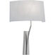 Diamond Sconce Wall Light in White Fabric