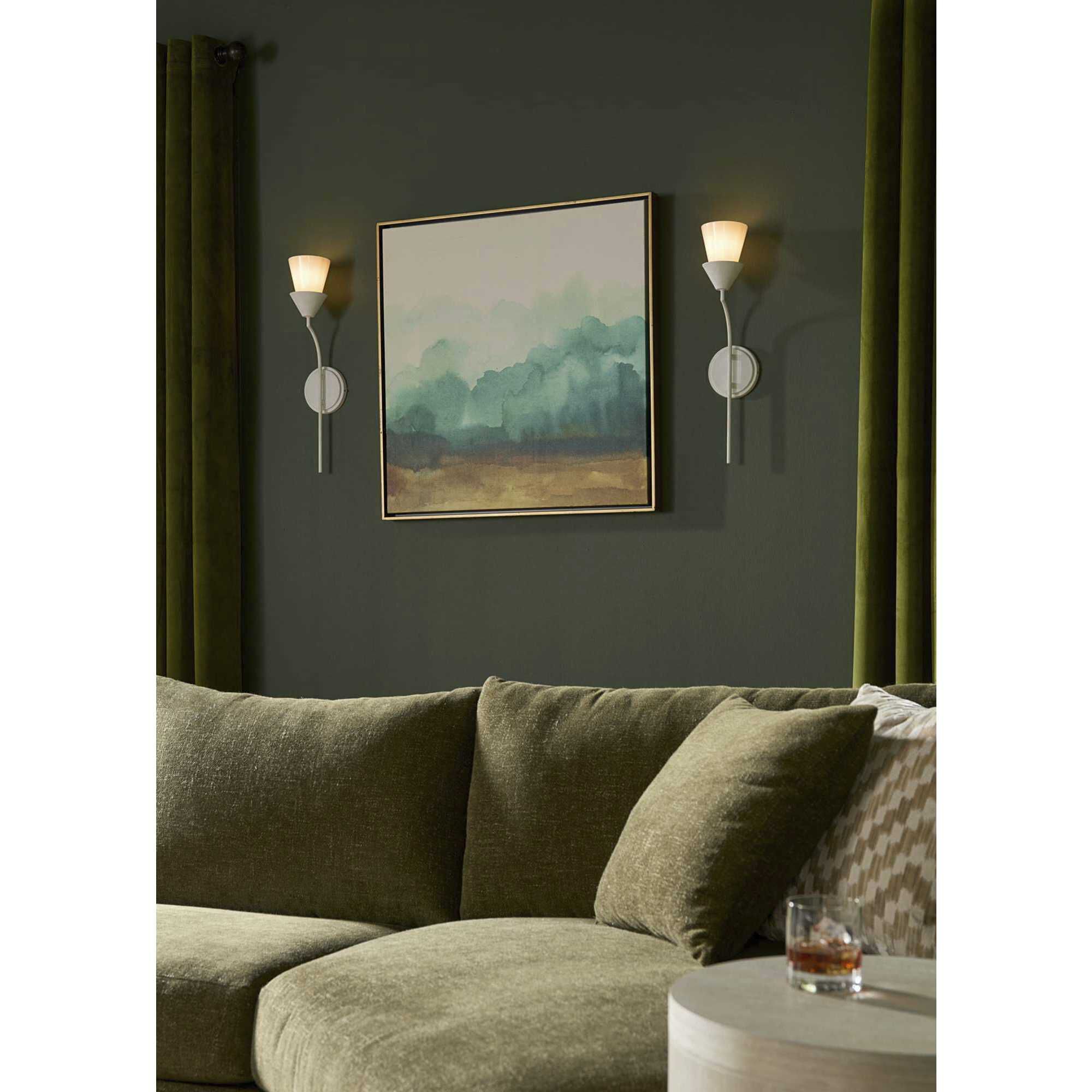 Pinellas 1 Light 5.12 inch White Plaster Wall Bracket Wall Light, Design Series