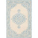 Ralph 90 X 60 inch Pale Blue/Beige/Sky Blue Rugs