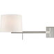 Visual Comfort Barbara Barry Sweep 1 Light 12 inch Polished Nickel Articulating Wall Sconce Wall Light, Medium Right BBL2164PN-L - Open Box