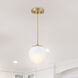 Pixie LED 7 inch Brushed Gold Pendant Ceiling Light