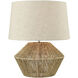 Vavda 19.5 inch 60 watt Natural Table Lamp Portable Light