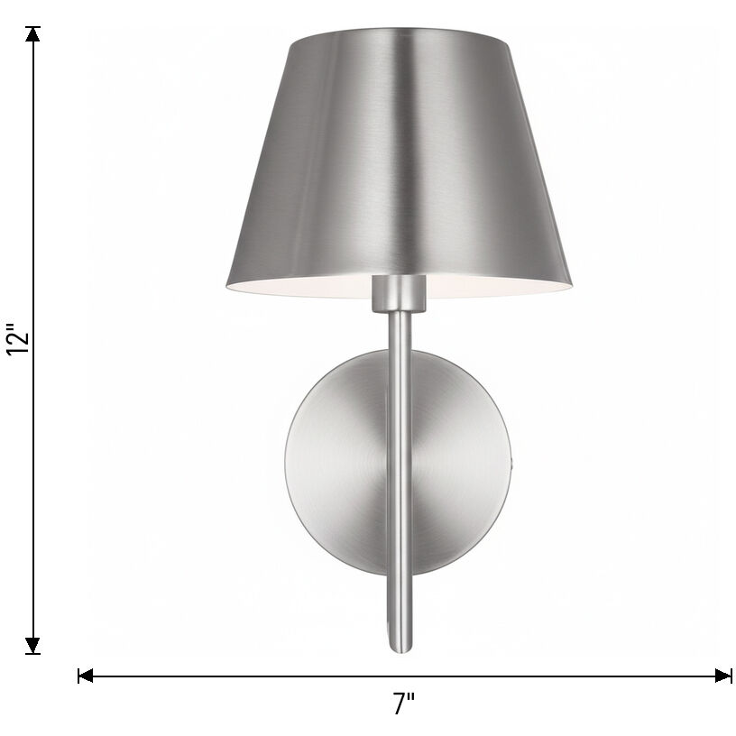 Drew & Jonathan Ender 1 Light 7 inch Midnight Black Sconce Wall Light, Small