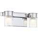 Herald Square LED 13 inch Chrome Bath Light Wall Light