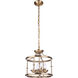 Marlowe 4 Light 14 inch Satin Brass Convertible Semi Flush Ceiling Light