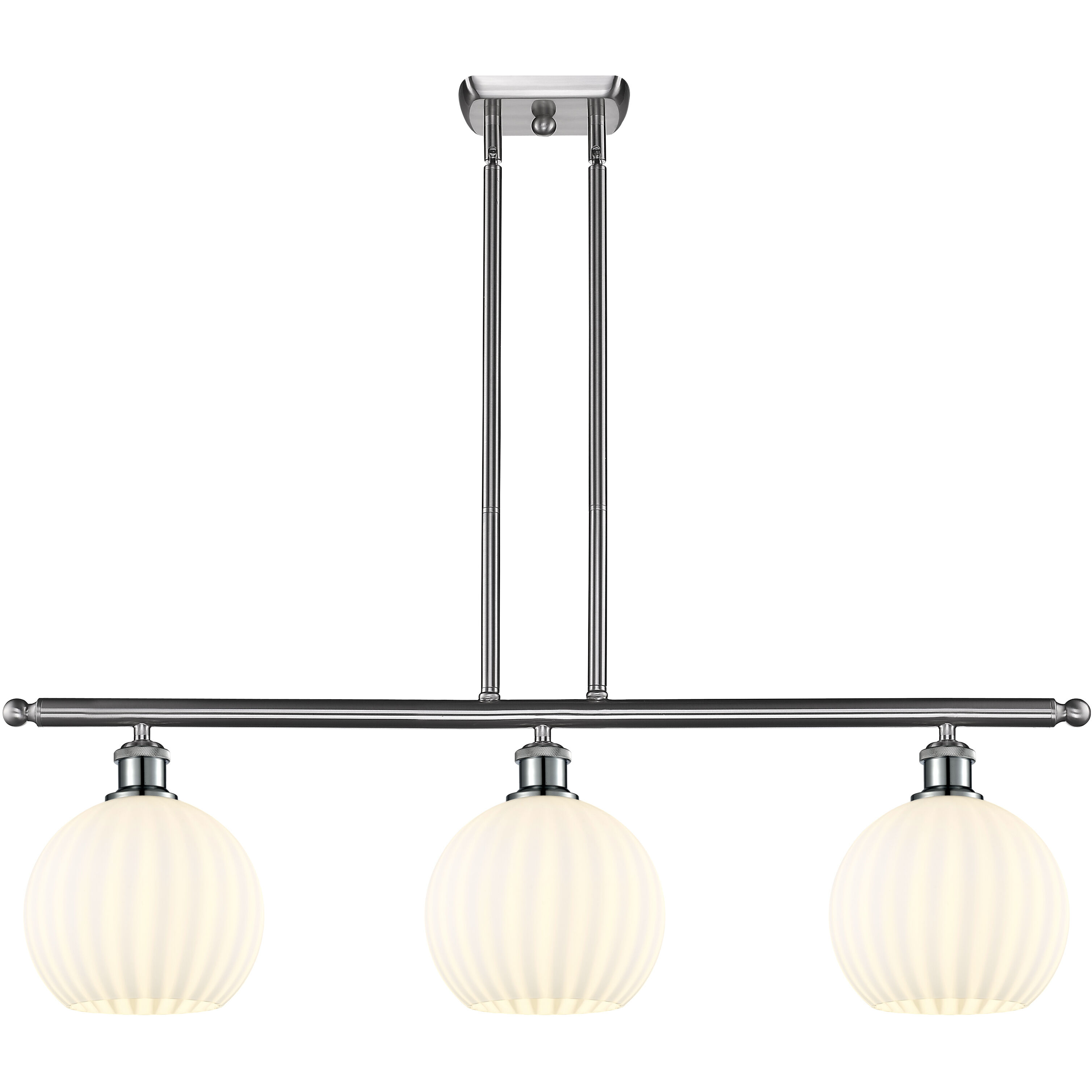Ballston White Venetian 3 Light 36.00 inch Island Light