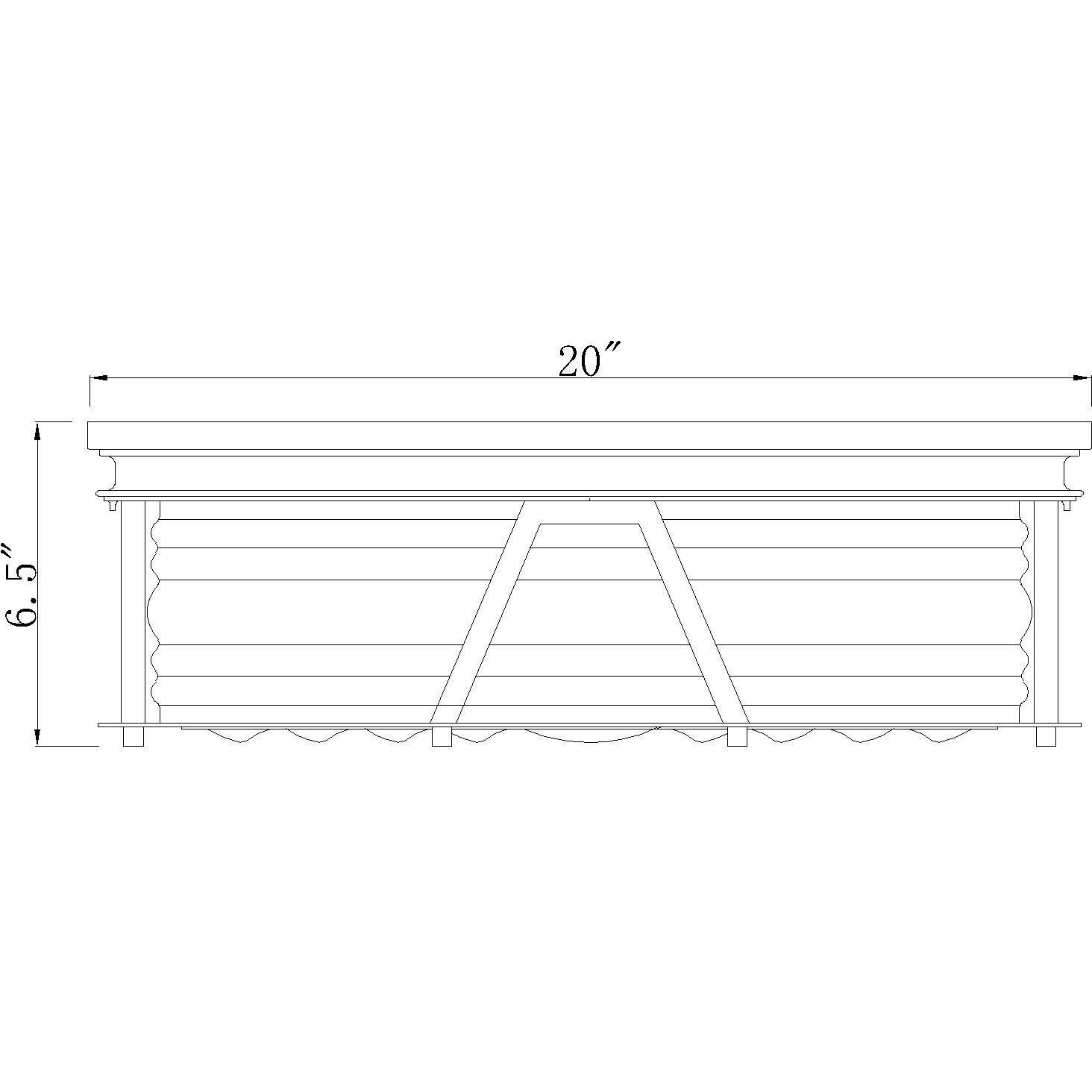 Cape Harbor 4 Light 20 inch Rubbed Brass Flush Mount Ceiling Light