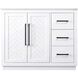 Chase 42 X 34 inch White Bathroom Vanity Cabinet