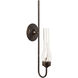 Lowcountry 1 Light Darkened Bronze Wall Sconce Wall Light