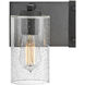 Sawyer 3 Light 22 inch Aged Zinc with Distressed Black Vanity Light Wall Light