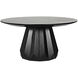 Brosche 60 X 60 inch Hand Rubbed Black Dining Table