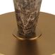 Tyree 66 inch 150.00 watt Brown Marble and Brass Floor Lamp Portable Light