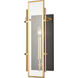 Mechanist Sconce Wall Light in Gold with Matte Black