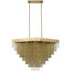 Bloomfield LED 28.5 inch Gold Chandelier Ceiling Light