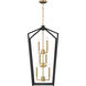 Colwick 6 Light 17.75 inch Matte Black and Signature Gold Pendant Ceiling Light