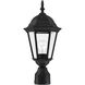 Hamilton 1 Light 18 inch Textured Black Outdoor Post Top Lantern