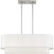 Manorwood 3 Light 30 inch Brushed Nickel Linear Chandelier Ceiling Light