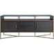 Jameson Natural Black / Black Faux Shagreen / Stained Gold Cabinet