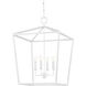 Denison 5 Light 32 inch Gesso White Chandelier Ceiling Light