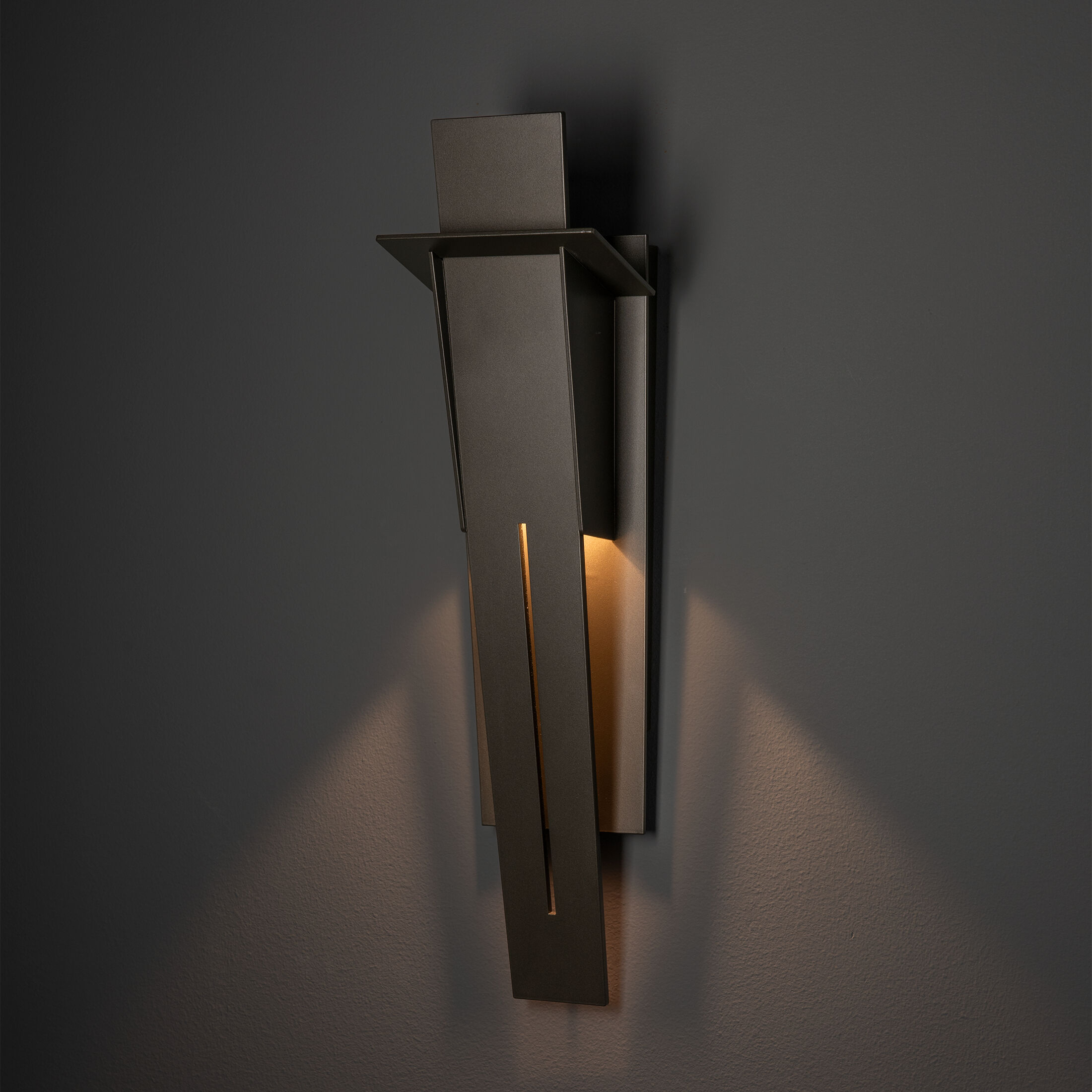 Linea 2 Light 21.9 inch Coastal Dark Smoke Outdoor Wall Sconce