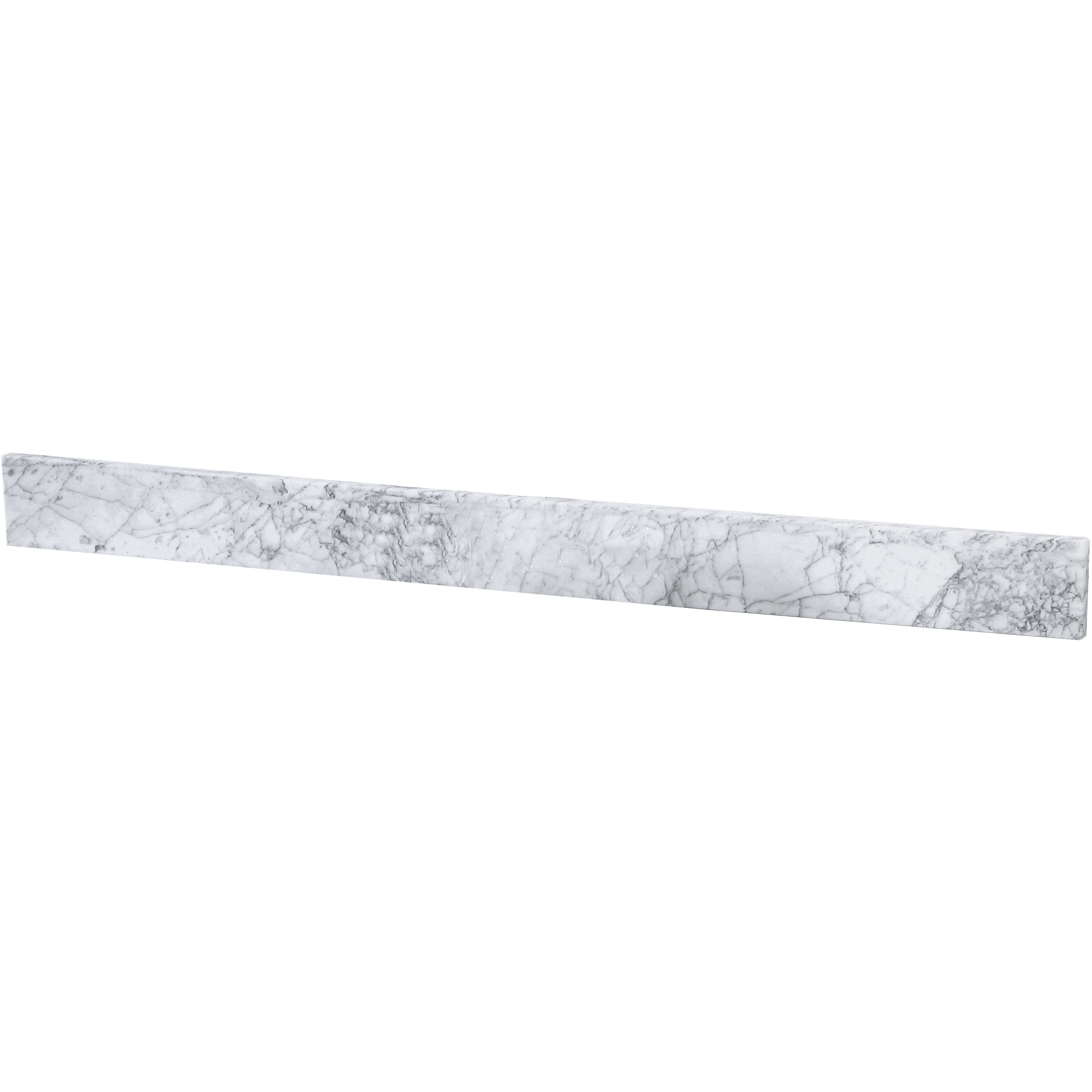 Backsplash 48 X 1 X 4 inch Carrara White Bathroom Vanity Backsplash