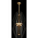 Newton 3 Light 20.5 inch Gold Pendant Ceiling Light