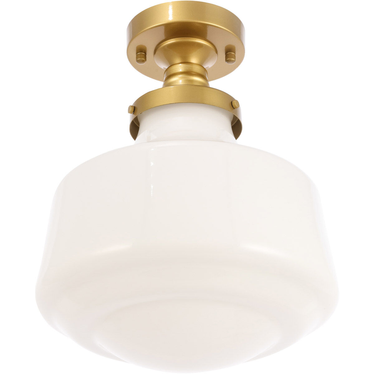 Lyle 1 Light 11 inch Brass Flush Mount Ceiling Light