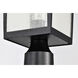 Cove Neck 16 inch Textured Black Post Lantern, Large