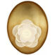 Barbara Barry Petaluma LED 5.25 inch Matte White and Gild ADA Reflector Sconce Wall Light