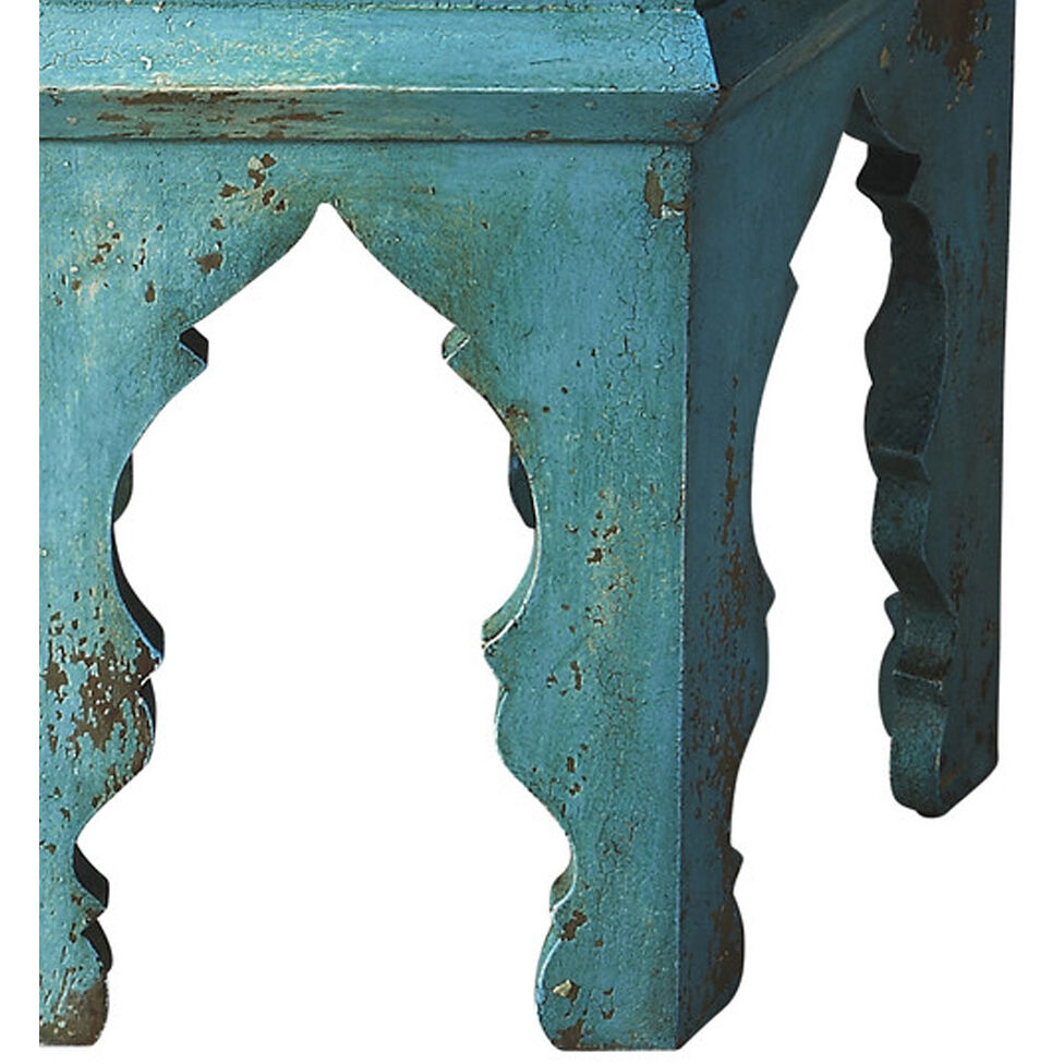 Tangiers Solid Wood 18 X 14 inch Artifacts Accent Table