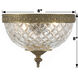 Radley 2 Light 8 inch Olde Brass Flush Ceiling Light